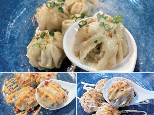 もちもち焼き小籠包／とろ～り明太チーズ焼き小籠包／とろ～りはちみつチーズ焼き小籠包